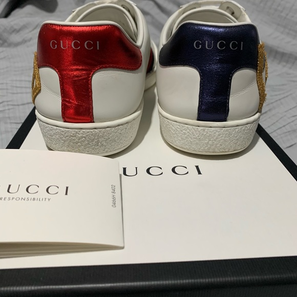 Size 8.5 Gucci Sneakers. Worn 3 times. - Picture 3 of 5
